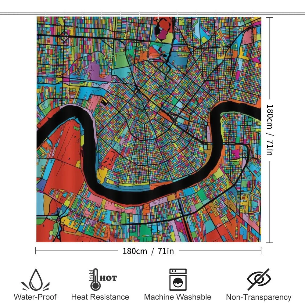 Colorful City Map — Detail 2