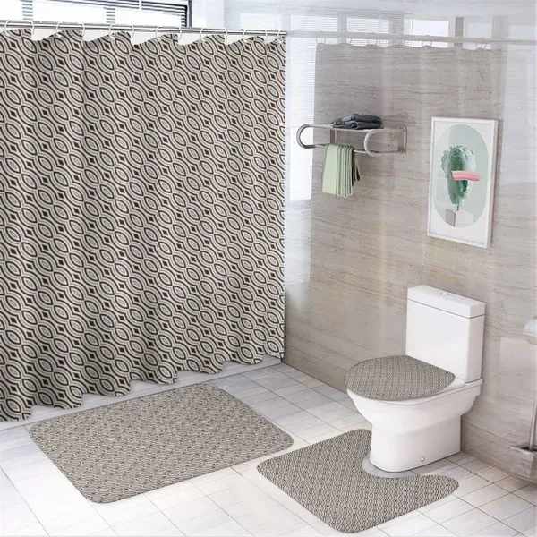 Cultures Design on a shower curtain