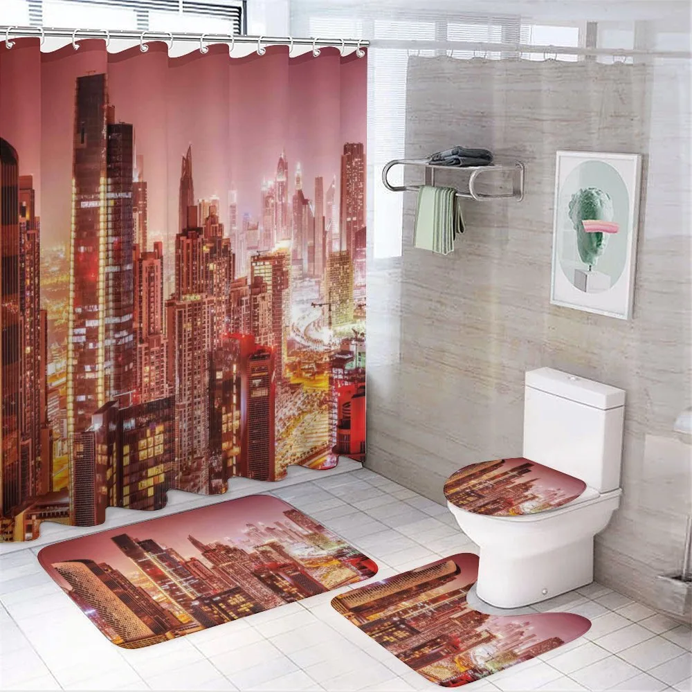 Dubai Night Cityscape — Your design