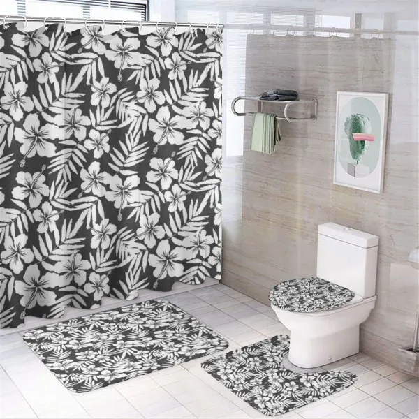 Exotic Hibiscus Flower on a shower curtain