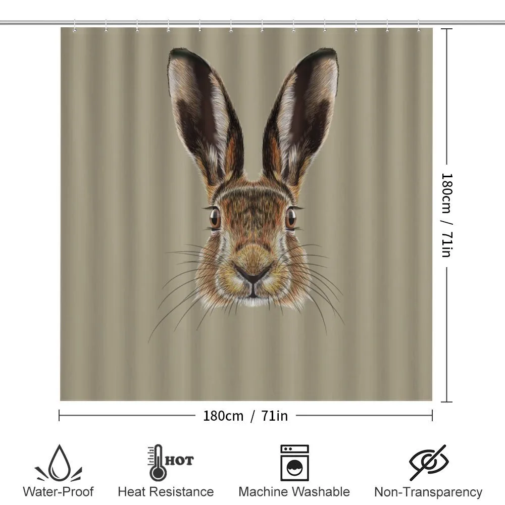 Face of a Wild Hare Realistic — Detail 2