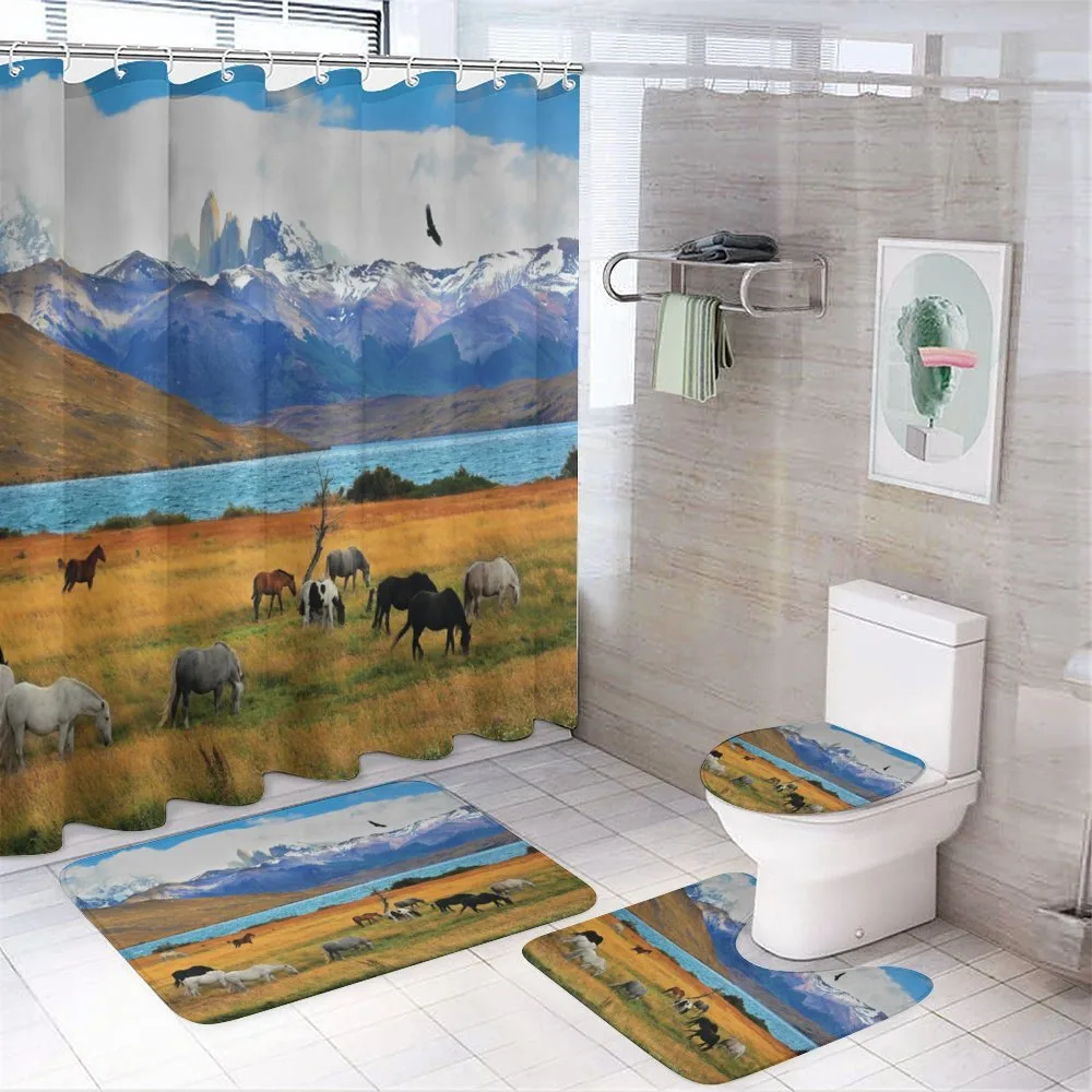 Farm Horse in Mountain — Your design