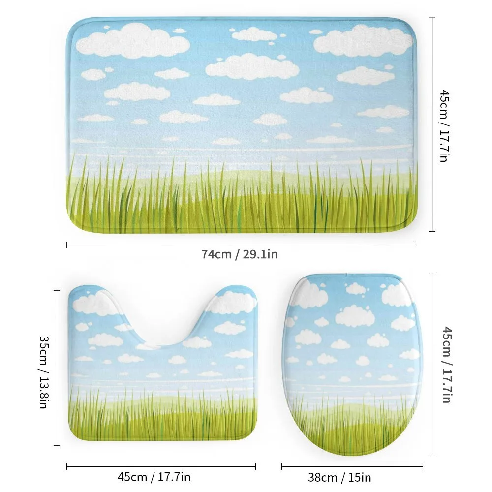 Grass and Clouds Landscape — Detail 1