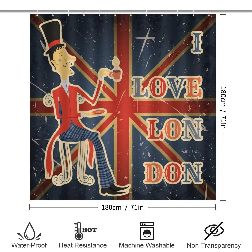 London English Man Flag — Detail 2