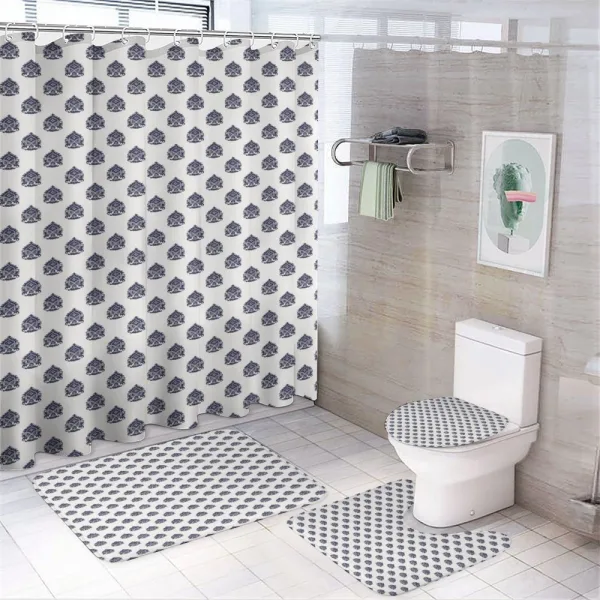 Monochrome Vintage on a shower curtain