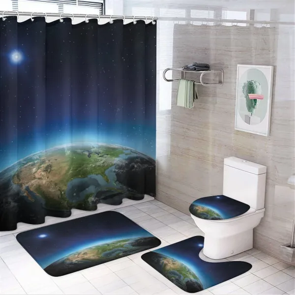 North America Galaxy View on a shower curtain