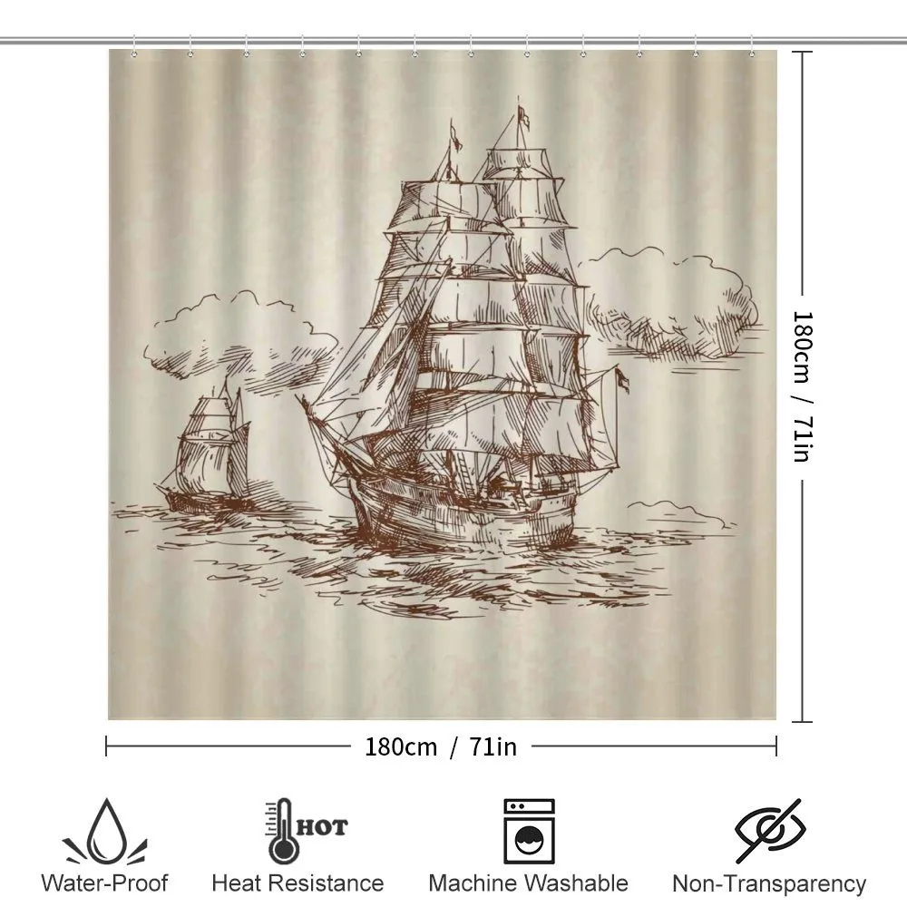 Old Ship Sketch — Detail 2