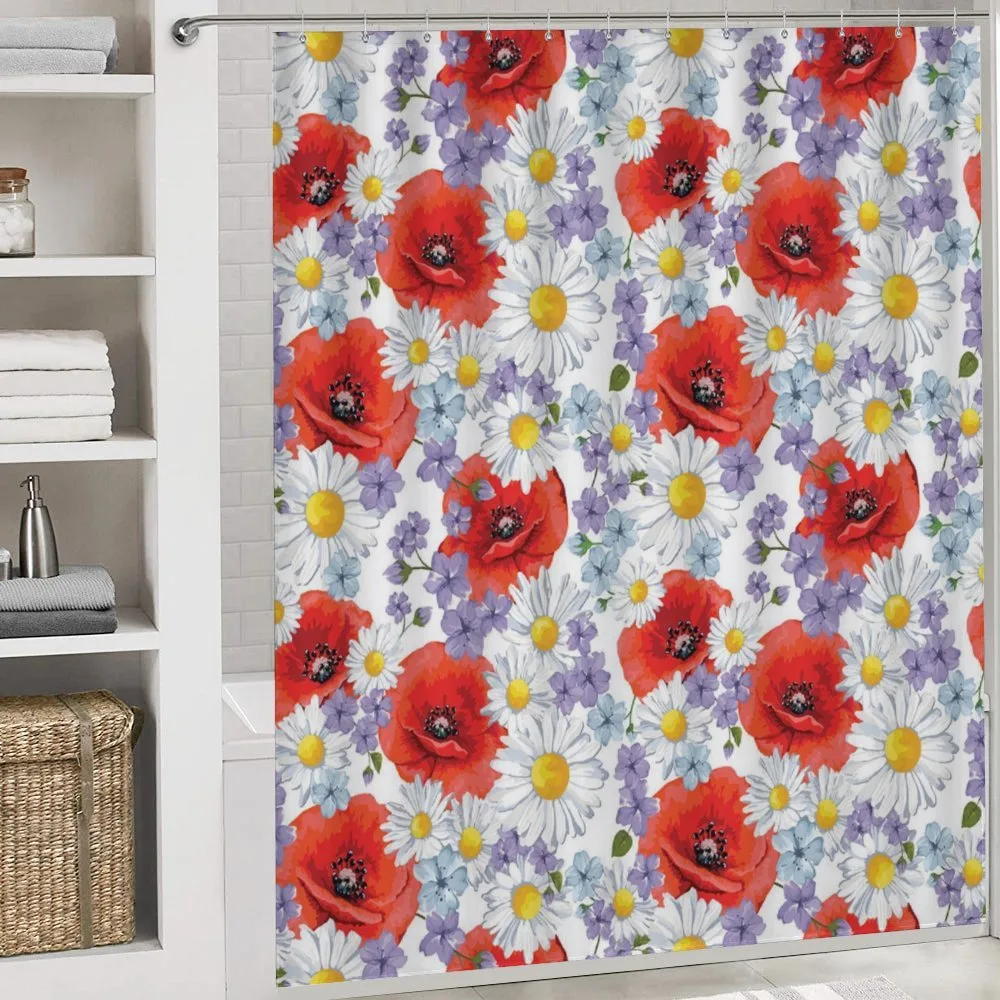 Poppy and Daisy Flower — Detail 4