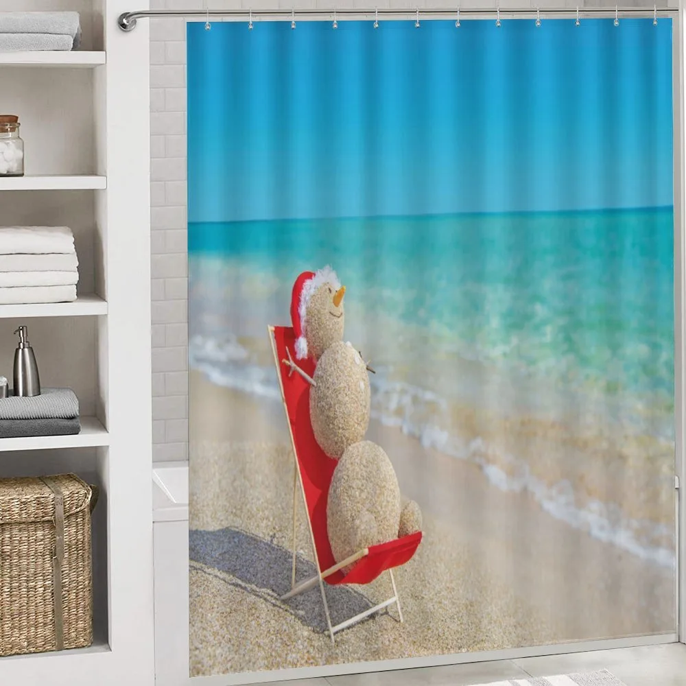Sand Snowman on the Beach — Detail 4