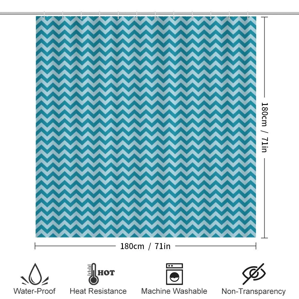 Sea Colored Zigzags — Detail 2