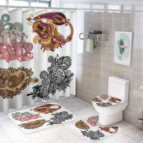 Ukrainian Traditional Design on a shower curtain