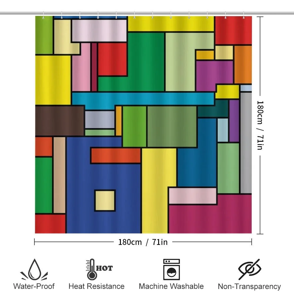 Vivid Mondrian Squares — Detail 2