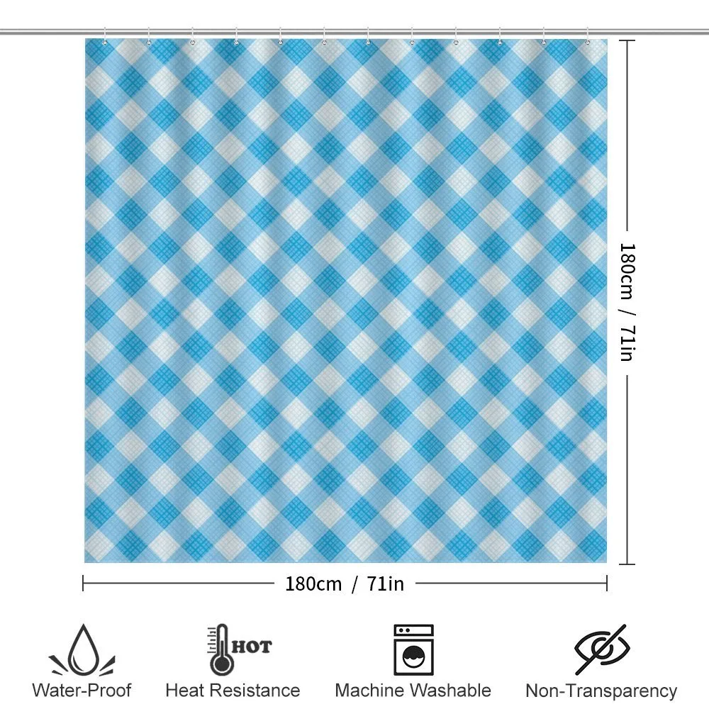 Blue and White Plaid — Detail 2