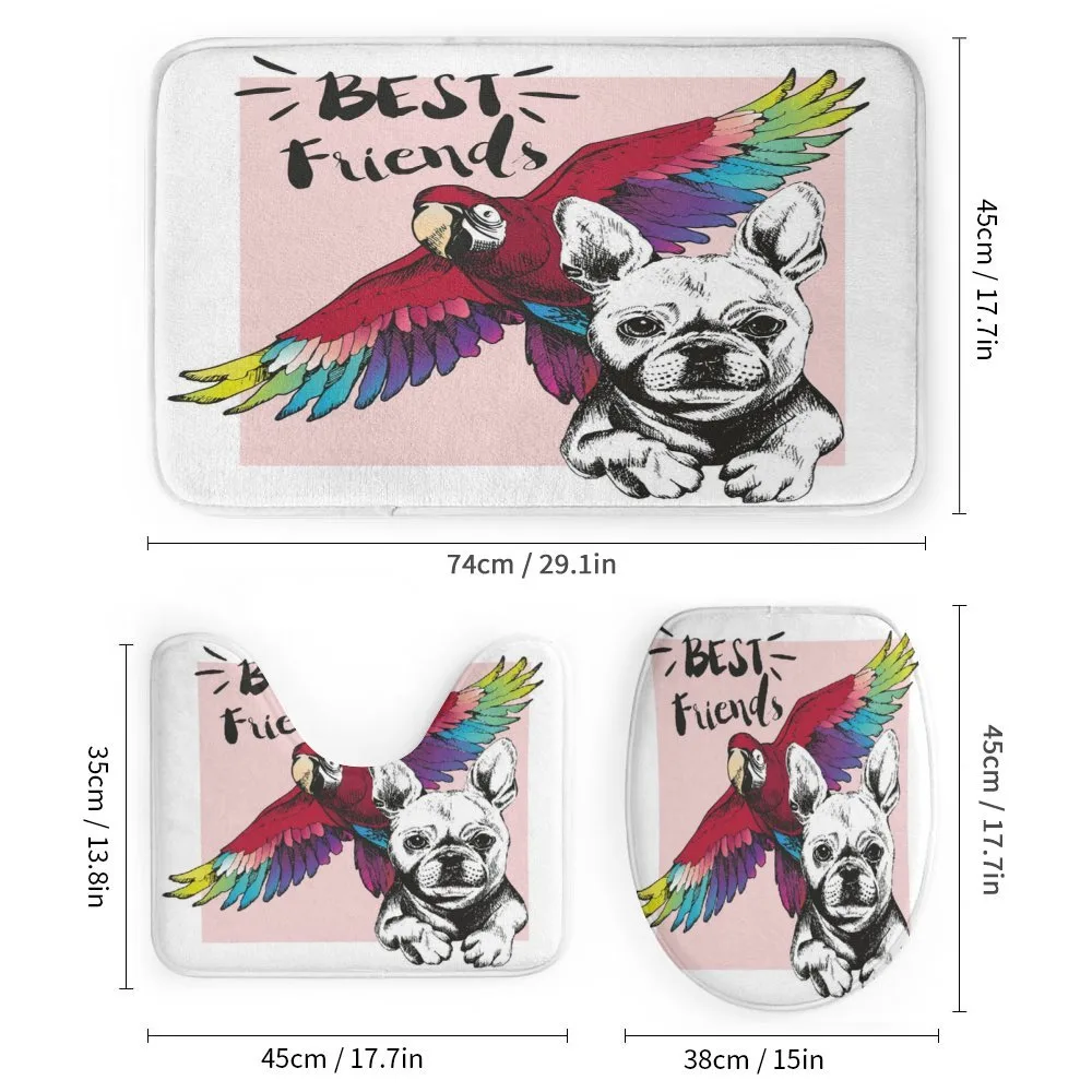 Bulldog Parrot Friends — Detail 1