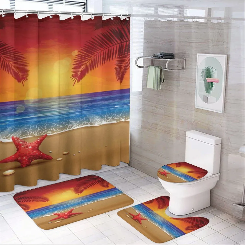 Cartoon Ocean Beach Palm — Your design