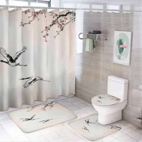 Cherry Trees in Spring on a shower curtain