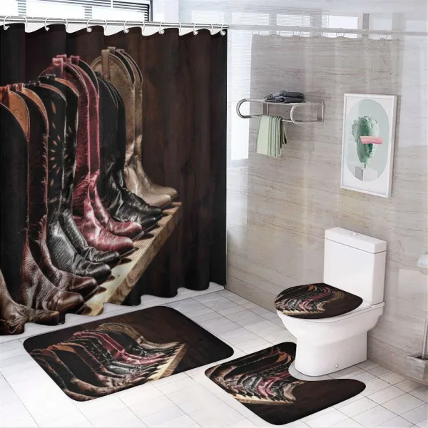 Cowgirl Rodeo on a shower curtain