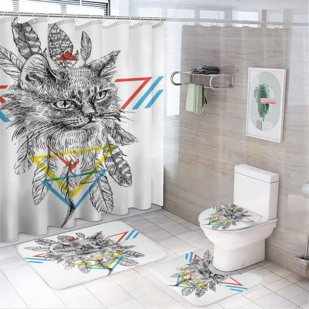 Ink Sketch Style Cat — Your design