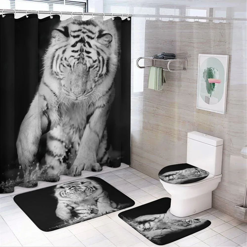Large Cat Plays in Water — Your design