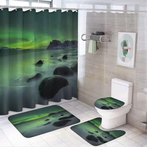 Magic Nature Beach on a shower curtain