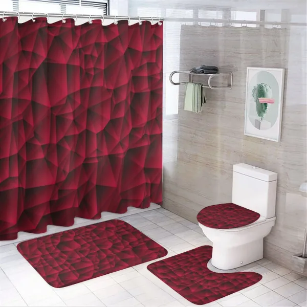 Modern Contemporary Artwork on a shower curtain