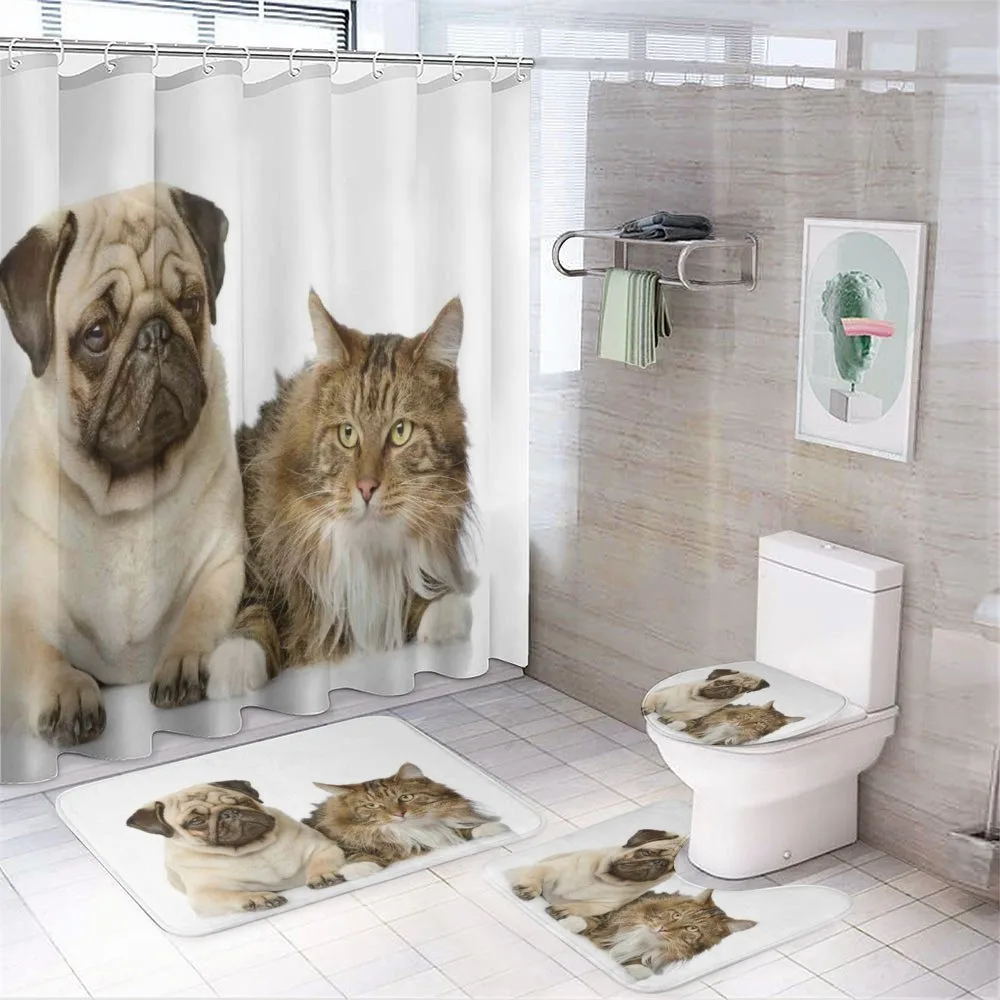 Pets Sitting Studio Shot — Your design