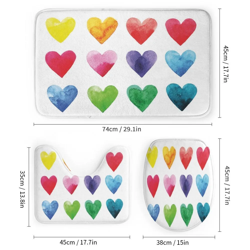 Rainbow Colors Hearts — Detail 1