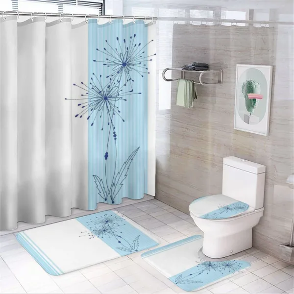 Vertical Long Lines on a shower curtain