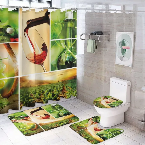 Wine Tasting Grapevine on a shower curtain