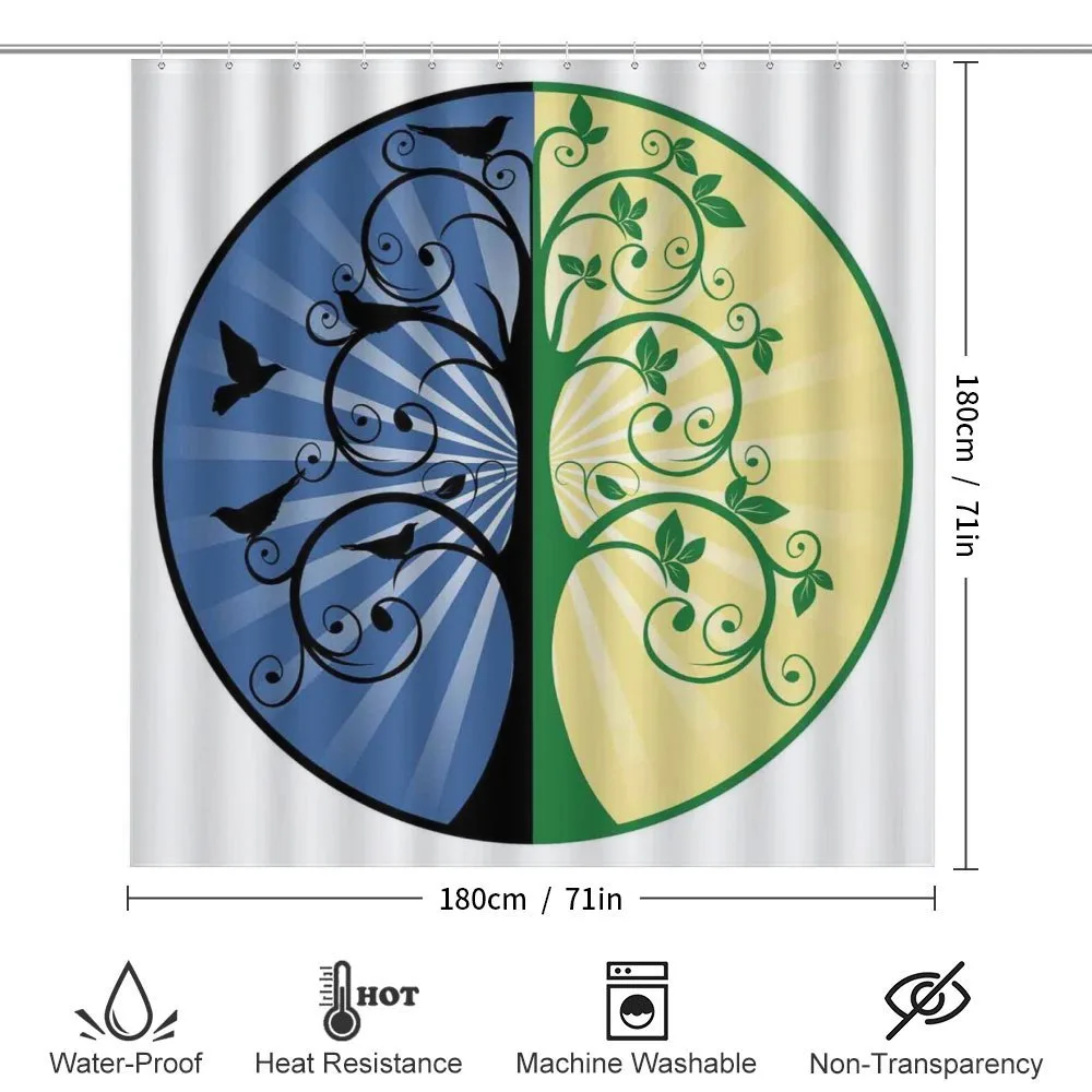 Ying Yang Tree Asian — Detail 2