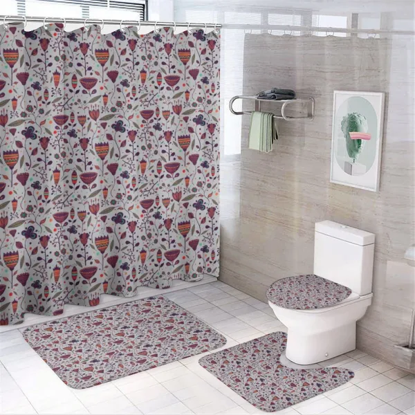 Blossoming Field Art on a shower curtain