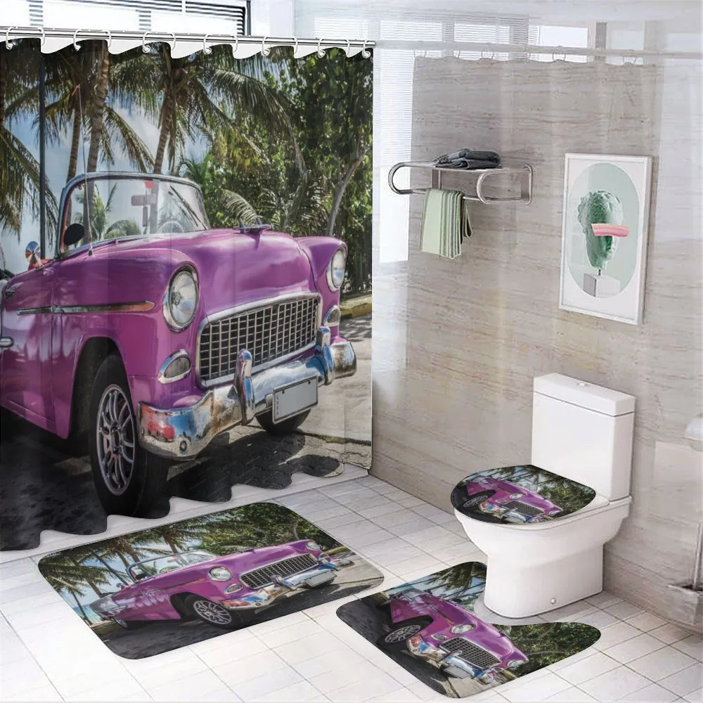 Cabriolet Parked on Beach — Your design
