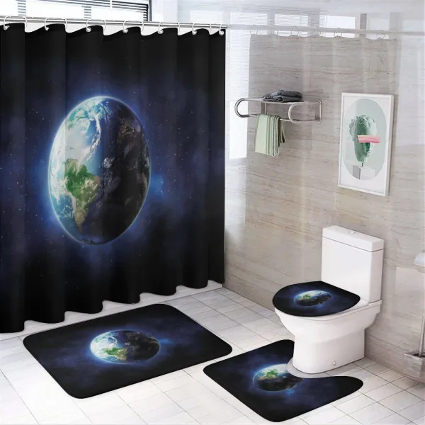 Calm Starry Outer Space on a shower curtain