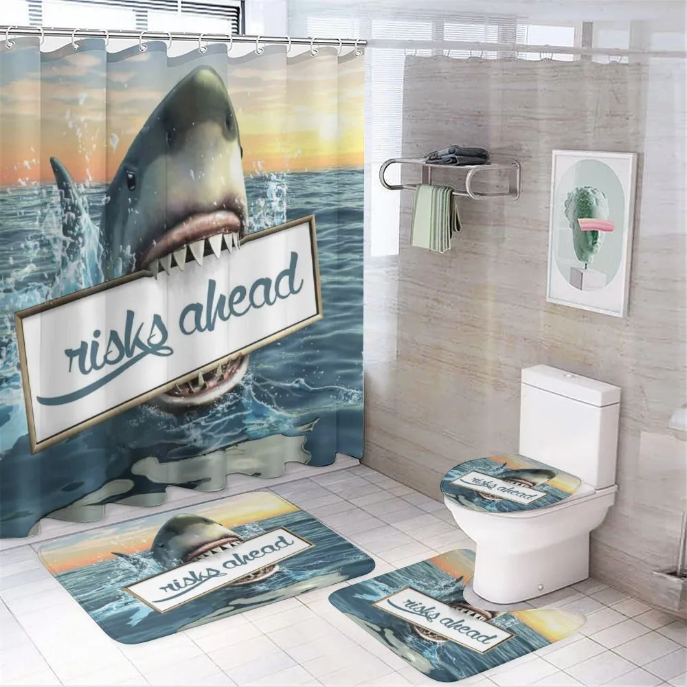 Dangerous Fish Holds Plaque — Your design