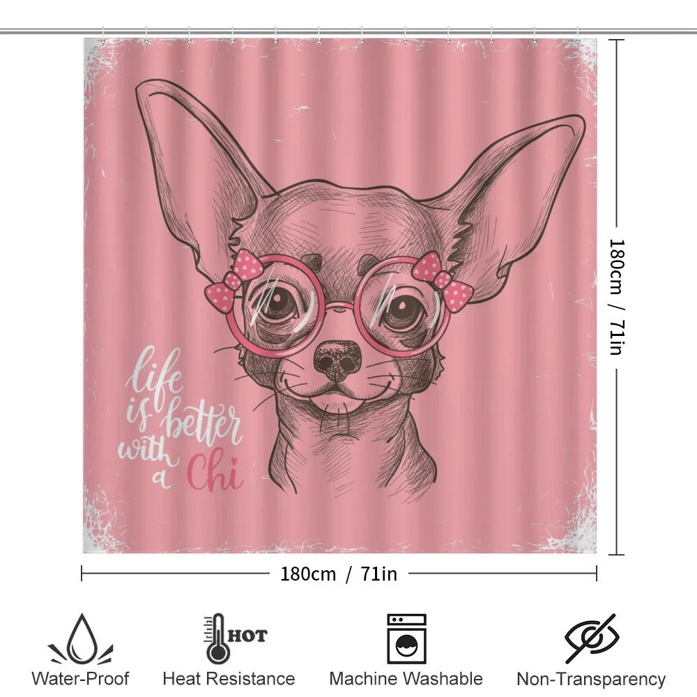 Girl Chihuahua Sketch Words — Detail 2