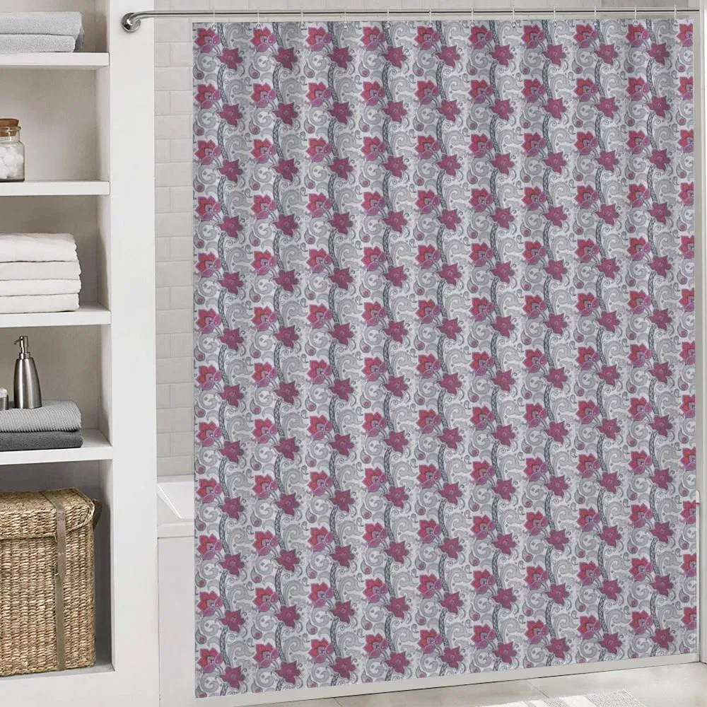 Greyscale Floral Pattern — Detail 4