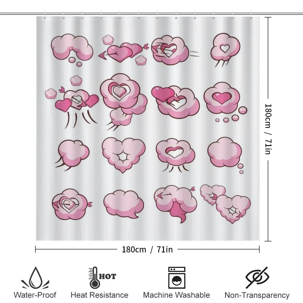 Heart Shape Cloud Romance — Detail 2