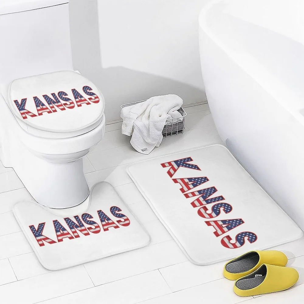 Kansas in Striped Lettering — Detail 3