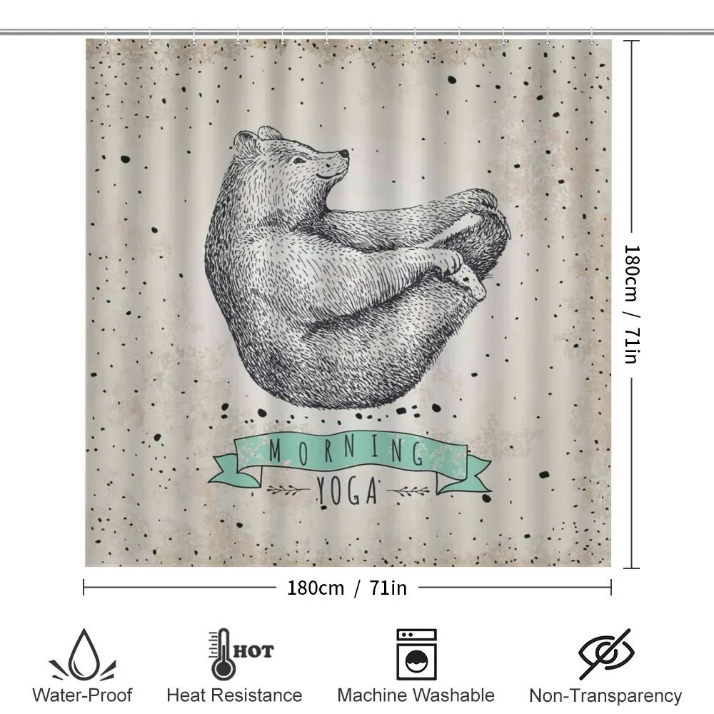 Meditating Bear Calm Life — Detail 2