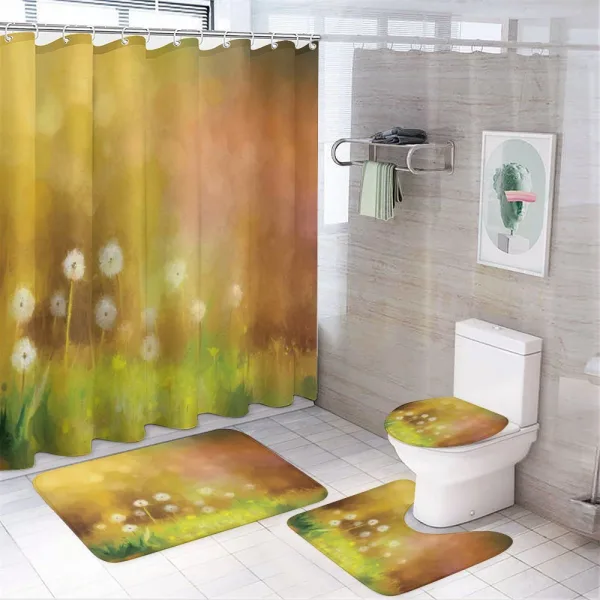 Oil Painting Effect Art on a shower curtain