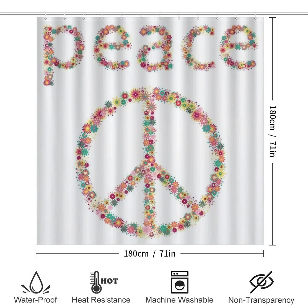 Peace Sign with Flower — Detail 2