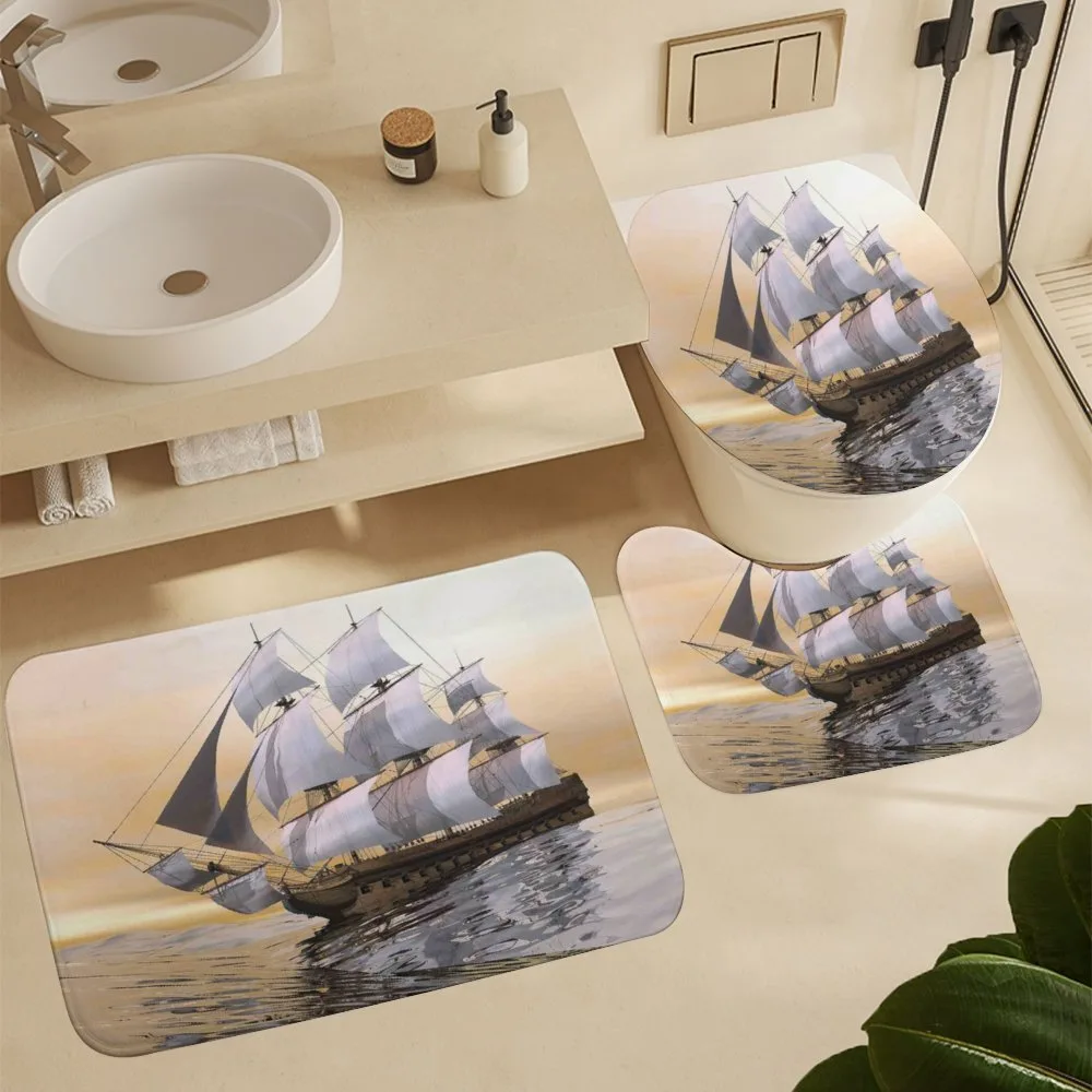 Ship Sailing on Ocean — Detail 5