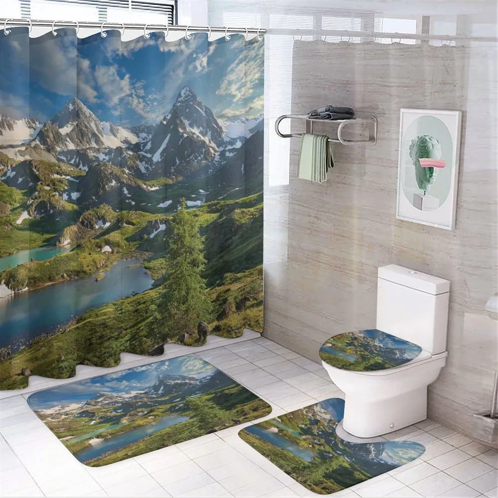 Snowy Mountain Lake — Your design