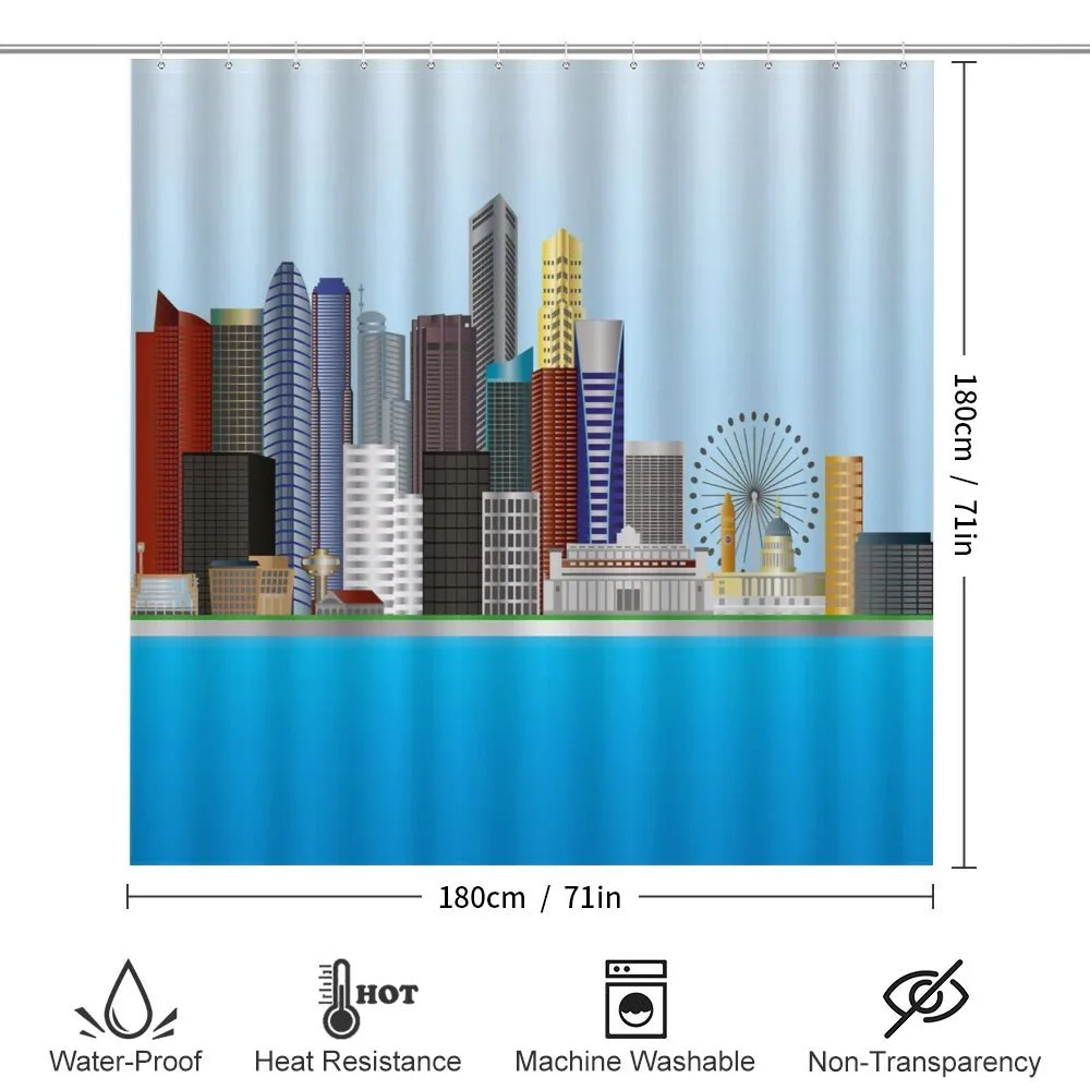 Urban Buildings and River — Detail 2