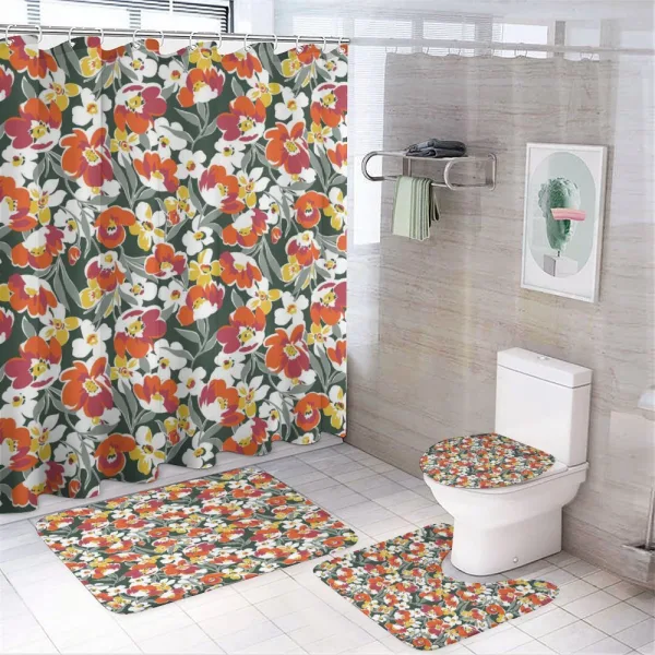Vintage Natural Vibrant on a shower curtain
