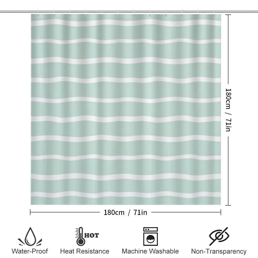 Wavy Lines White Striped — Detail 2