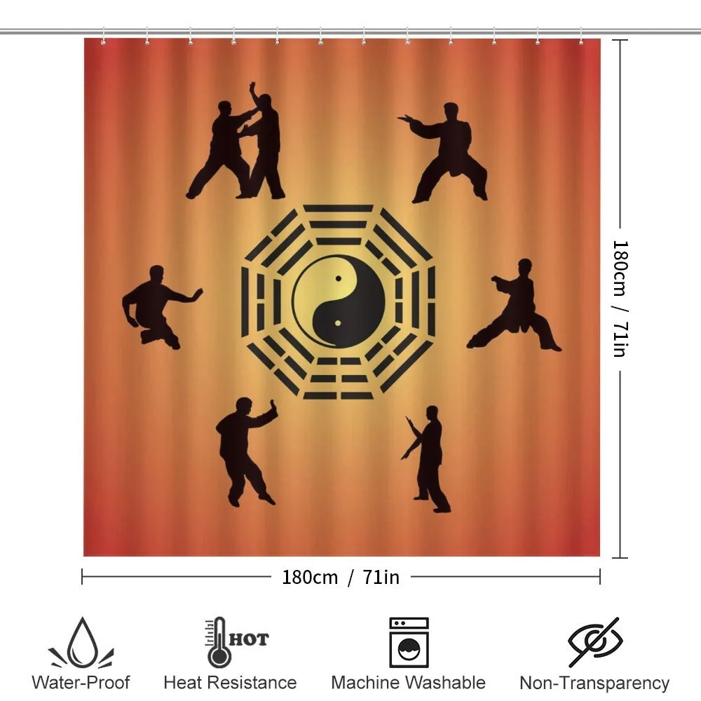 Yin Yang and Karate Poses — Detail 2