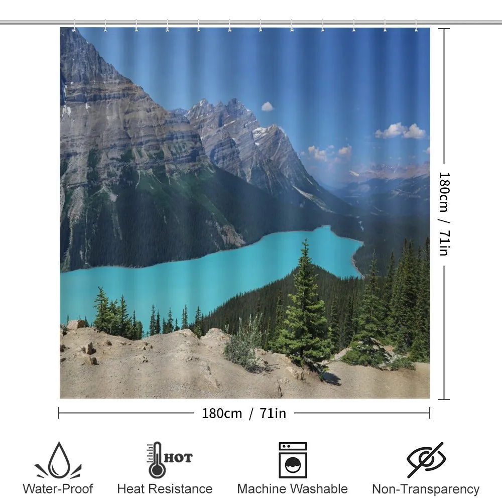 Aerial Vista Peyto Lake — Detail 2