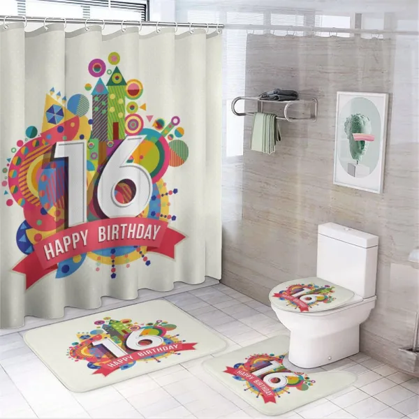 Celebration Funky on a shower curtain