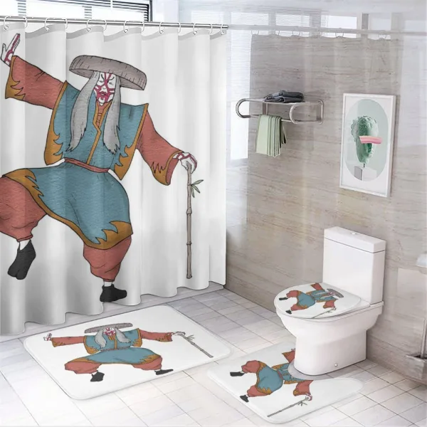 Costume Hat on a shower curtain